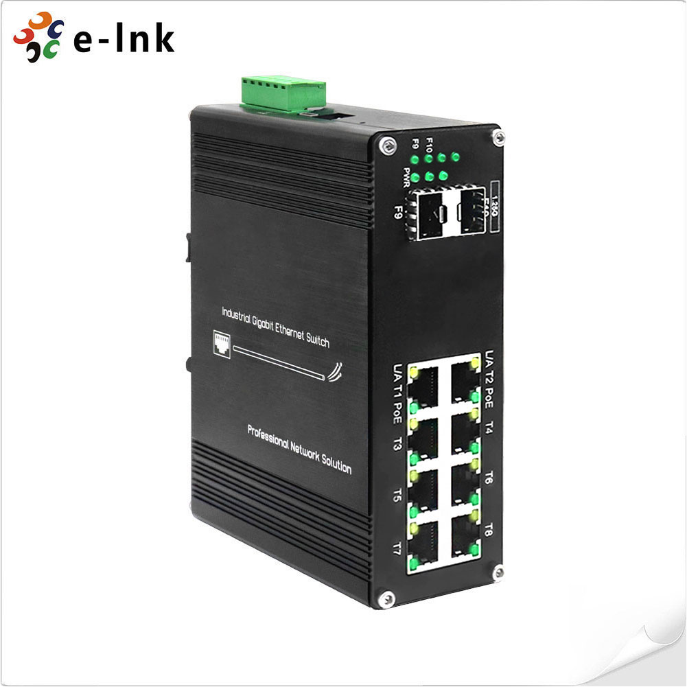 Managed Gigabit Poe Switch 8 Port 802.3At - Industrial Managed 8-Port Gigabit PoE+ Switch